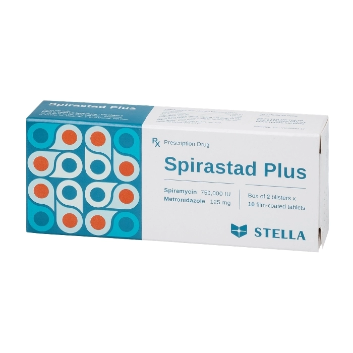 Spirastad Plus Stellapharm 2 vỉ x 10 viên Spirastad Plus Stellapharm 2 vỉ x 10 viên