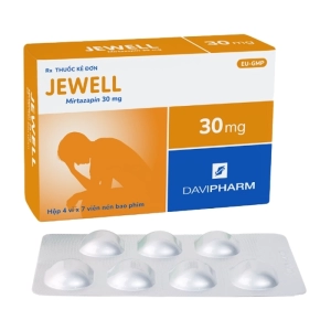 Jewell 30mg Davipharm 4 vỉ x 7 viên (Mirtazapine)