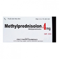 Thuốc kháng viêm 120 Armephaco Methylprednisolon 4mg, Hộp 30 viên Thuốc kháng viêm 120 Armephaco Methylprednisolon 4mg, Hộp 30 viên