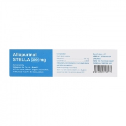 Thuốc kháng viêm giảm đau Stella Allopurinol Stella 300mg Thuốc kháng viêm giảm đau Stella Allopurinol Stella 300mg