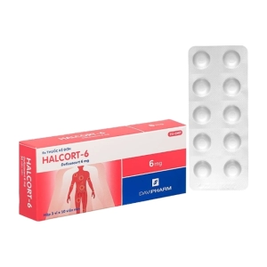 Halcort-6 Davipharm 3 vỉ x 10 viên (Deflazacort)