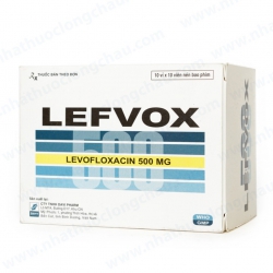 Lefvox 500mg Davipharm 10 vỉ x 10 viên - Thuốc kháng sinh
