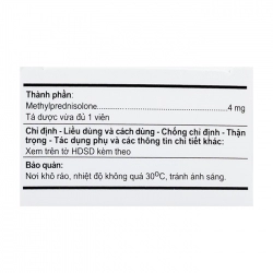 Metpredni 4 A.T An Thiên 10 vỉ x 10 viên
