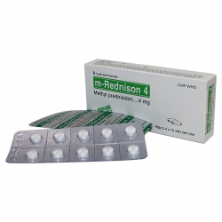 M-Rednison 4 Pharimexco 3 vỉ x 10 viên