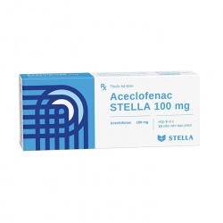 Thuốc kháng viêm Stella Aceclofenac Stella 100mg Thuốc kháng viêm Stella Aceclofenac Stella 100mg