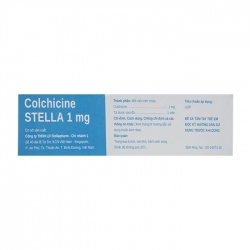 Colchicine Stella 1mg 2 vỉ x 10 viên Colchicine Stella 1mg 2 vỉ x 10 viên