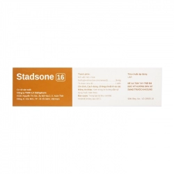 Stadsone 16 Stellapharm 3 vỉ x 10 viên Stadsone 16 Stellapharm 3 vỉ x 10 viên
