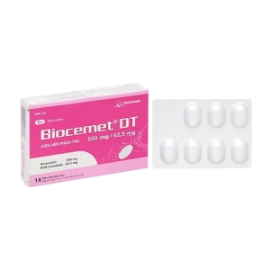Biocemet DT 500mg/62.5mg Imexpharm 2 vỉ x 7 viên Biocemet DT 500mg/62.5mg Imexpharm 2 vỉ x 7 viên