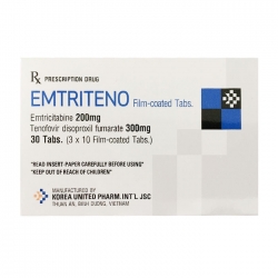 Emtriteno 300mg/200mg Korea United, Hộp 30 viên Emtriteno 300mg/200mg Korea United, Hộp 30 viên