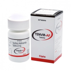 Thuốc kháng virus Tenvir AF Tenofovir Alafenamide 25mg, Hộp 30 viên Thuốc kháng virus Tenvir AF Tenofovir Alafenamide 25mg, Hộp 30 viên