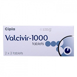 Thuốc kháng virus valcivir-1000, Hộp 2 vỉ 3 viên Thuốc kháng virus valcivir-1000, Hộp 2 vỉ 3 viên