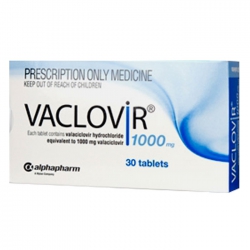 Thuốc kháng virus Valovir 1000, Hộp 30 viên Thuốc kháng virus Valovir 1000, Hộp 30 viên