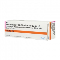 Thuốc kích thích tạo hồng cầu Roche Recormon 2000IU 6 bơm tiêm 0.3ml Thuốc kích thích tạo hồng cầu Roche Recormon 2000IU 6 bơm tiêm 0.3ml