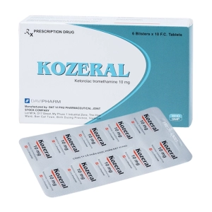 Kozeral 10mg Davipharm 6 vỉ x 10 viên (Ketorolac)