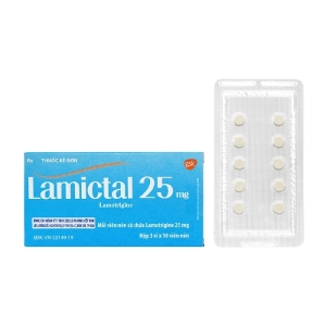 Lamictal 25mg GSK 3 vỉ x 10 viên (Lamotrigin)