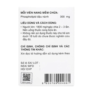 Livolin-H 300mg Mega We care 10 vỉ x 10 viên (Phospholipid)