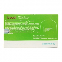 Thuốc Livosil 140mg, Silymarin 140mg, Hộp 120 viên Thuốc Livosil 140mg, Silymarin 140mg, Hộp 120 viên