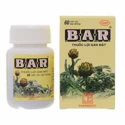 Thuốc lợi gan mật BAR, Chai 180 viên