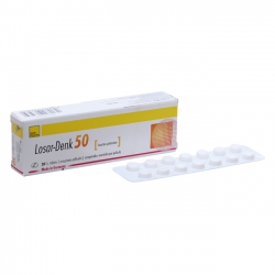 Thuốc Losar-Denk 50mg, Losartan Kali 50mg, Hộp 28 viên
