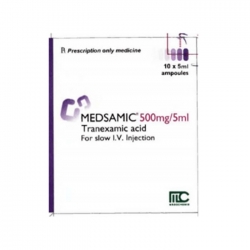 Thuốc Medsamic 500mg/5ml, Hộp 10 lọ Thuốc Medsamic 500mg/5ml, Hộp 10 lọ