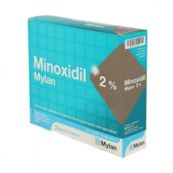 Minoxidil Mylan 2%, Hộp 3 lọ x 60ml Minoxidil Mylan 2%, Hộp 3 lọ x 60ml