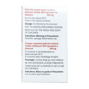 Abacavir Tablets USP 300mg Mylan 60 viên Abacavir Tablets USP 300mg Mylan 60 viên