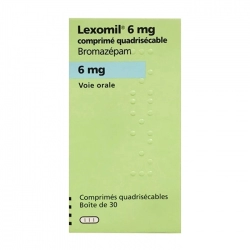 Lexomil Bromazepam 6mg, Hộp 30 viên