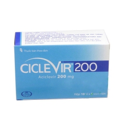 Aciclovir 200mg Glomed 10 vỉ x 5 viên - Thuốc kháng virus