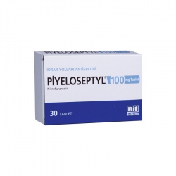 Thuốc nhiễm trùng đường tiết Piyeloseptyl Nitrofurantoin 100MG, Hộp 30 viên Thuốc nhiễm trùng đường tiết Piyeloseptyl Nitrofurantoin 100MG, Hộp 30 viên