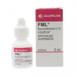 Thuốc nhỏ mắt FML Fluorometholone 0,1% | Hộp 1 lọ 5 ml Thuốc nhỏ mắt FML Fluorometholone 0,1% | Hộp 1 lọ 5 ml