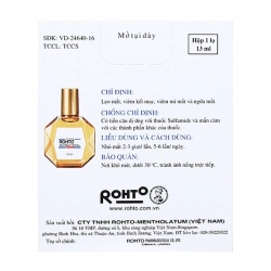 Thuốc nhỏ mắt Rohto Antibacterial 13ml Thuốc nhỏ mắt Rohto Antibacterial 13ml