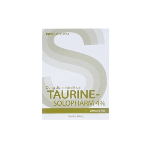 Thuốc nhỏ mắt Taurine Solopharm 4%, Hộp 20 ống