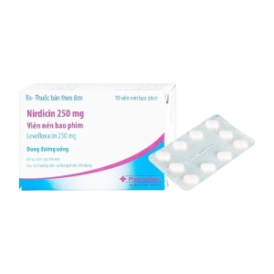 Nirdicin 250mg Pharmathen 1 vỉ x 10 viên (Levofloxacin) Nirdicin 250mg Pharmathen 1 vỉ x 10 viên (Levofloxacin)