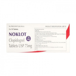 Thuốc Noklol Clopidogrel 75mg 3 vỉ x 10 viên