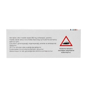 Vfend 200mg Pfizer 3 vỉ x 10 viên