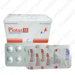 Piotaz 15 Pioglitazone Tablets - Thuốc hỗ trợ điều trị bệnh tiểu đường type 2 Piotaz 15 Pioglitazone Tablets - Thuốc hỗ trợ điều trị bệnh tiểu đường type 2