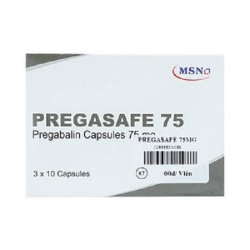 Thuốc Pregassafe 75, Pregabalin 75mg, Hộp 30 viên