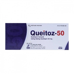 Queitoz-50 Davipharm 3 vỉ x 10 viên (Quetiapine)