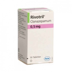 Rivotril 0.5mg Roche, Hộp 50 viên Rivotril 0.5mg Roche, Hộp 50 viên