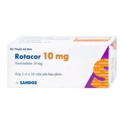 Thuốc Rotacor 10mg, Hộp 30 viên