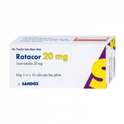 Thuốc Rotacor 20mg, Hộp 30 viên