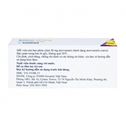 Thuốc Rotacor 20mg, Hộp 30 viên