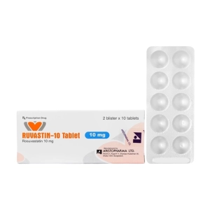 Ruvastin-10 Tablet Aristopharma 2 vỉ x 10 viên (Rosuvastatin)