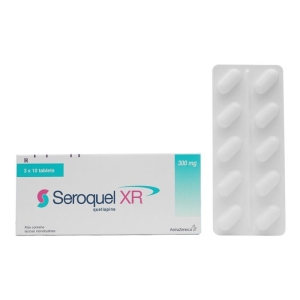 Seroquel XR 300mg Astra Zeneca 3 vỉ x 10 viên (Quetiapine)