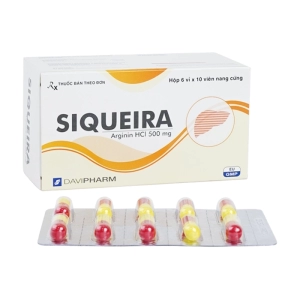 Siqueira 500mg DaviPharm 6 vỉ x 10 viên (Arginin)