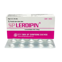 Thuốc SP Lerdipin, Lercanidipine HCL 10mg Shinpoong, Hộp 30 viên Thuốc SP Lerdipin, Lercanidipine HCL 10mg Shinpoong, Hộp 30 viên