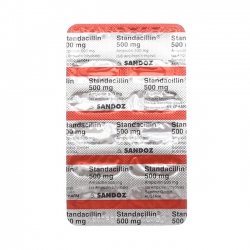 Thuốc kháng sinh Standacillin 500mg Sandoz, Ampicillin 500mg