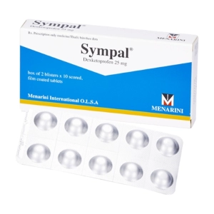 Sympal 25mg Menarini 2 vỉ x 10 viên Sympal 25mg Menarini 2 vỉ x 10 viên