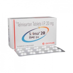 Thuốc Telma 20mg Telmisartan 20mg, Hộp 10 viên Thuốc Telma 20mg Telmisartan 20mg, Hộp 10 viên