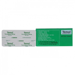 Thuốc Temol 500mg, Hộp 100 viên